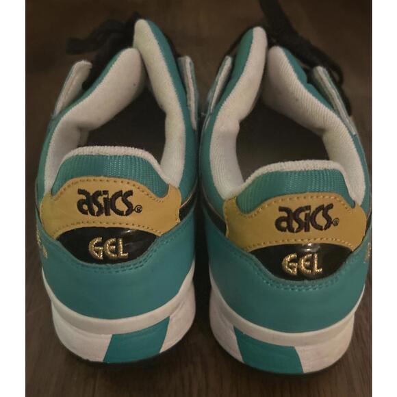 Asics Gel-Lyte III Teal/white/black/gold  Sz 9  Y2Kvibe Retro Dad - Picture 5 of 11